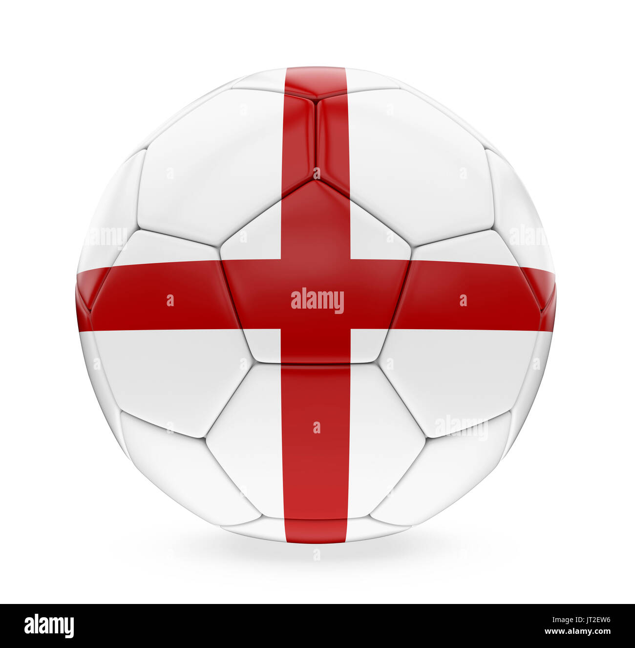 Pallone da calcio Inghilterra bandiera isolato Foto Stock