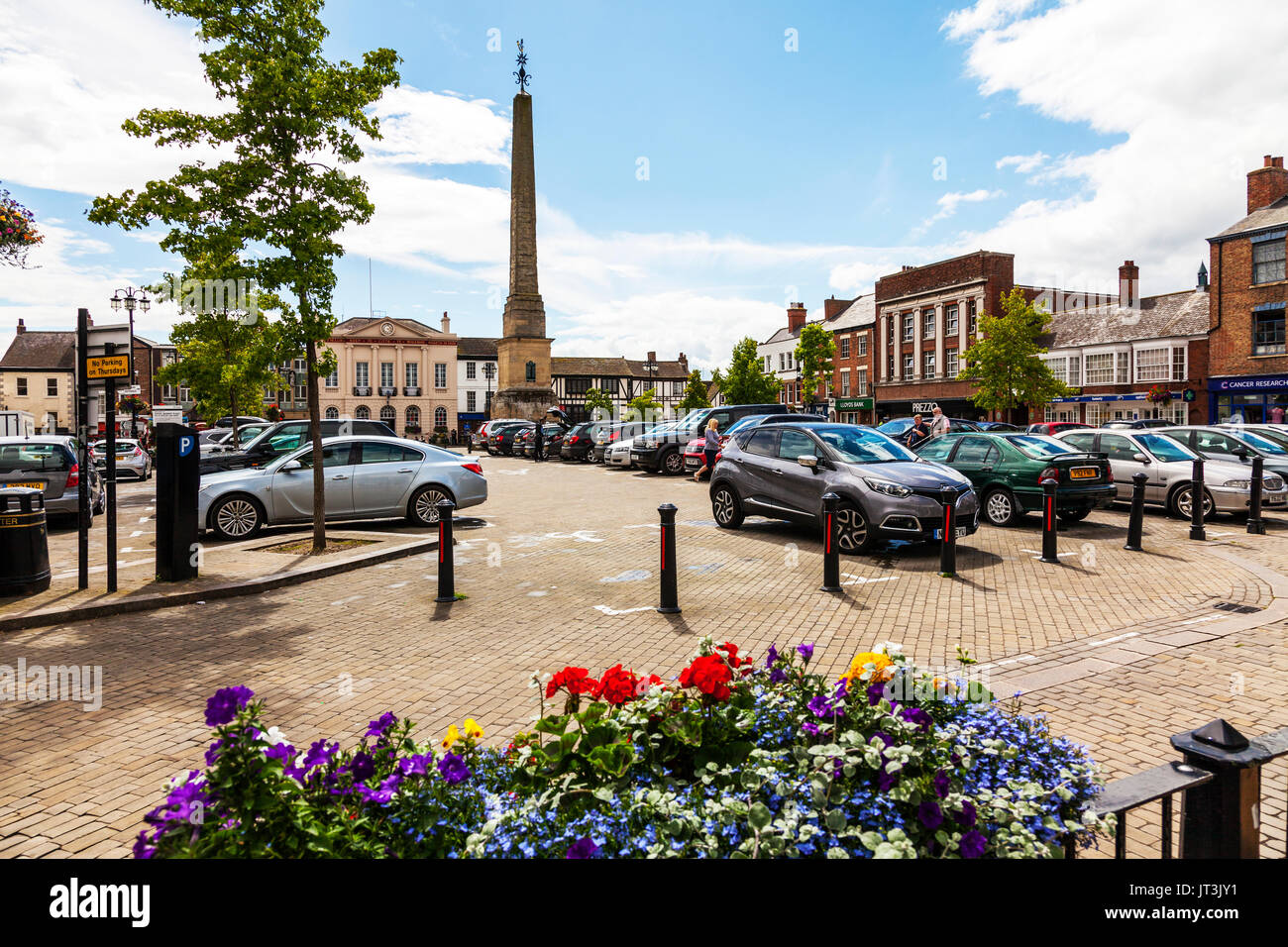 Ripon City, Ripon piazza del mercato, Ripon city centre, Ripon Yorkshire Regno Unito, Ripon Regno Unito, North Yorkshire, Inghilterra, Regno Unito, Foto Stock