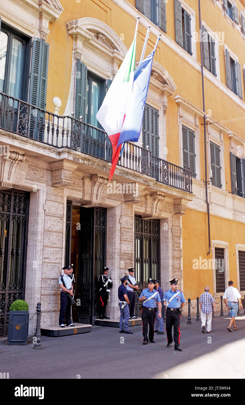 Roma Italia Luglio 2017 - Palazzo del Governo Foto Stock