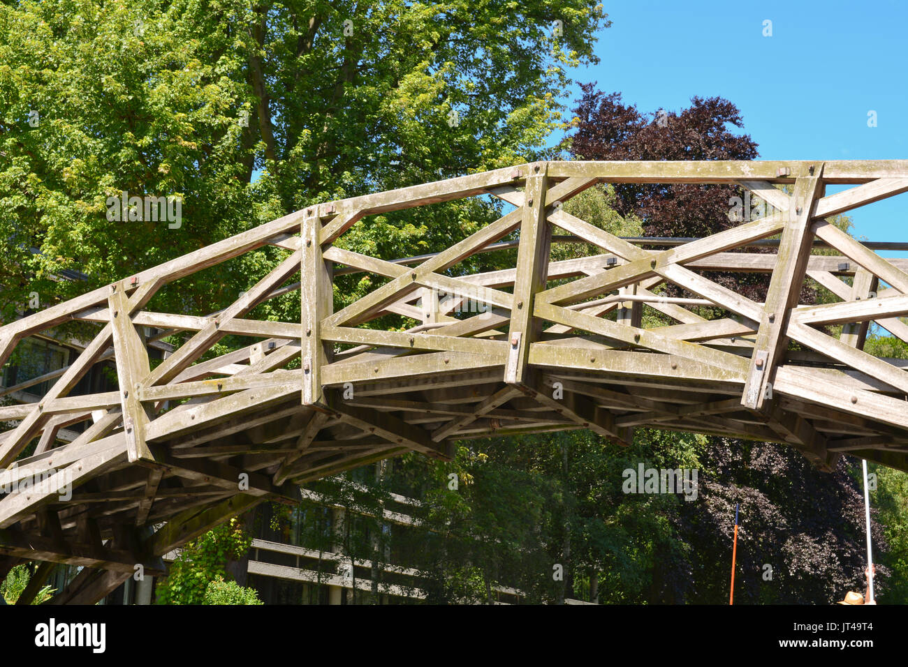 Il ponte di Matematica presso la Queen's College di Cambridge Cambridgeshire England Foto Stock