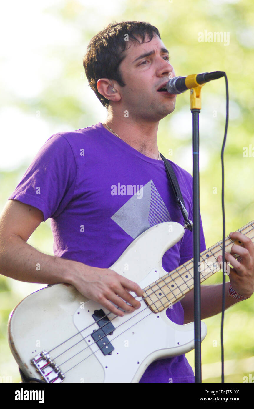 Matt safer rapture esegue 2007 lollapalooza chicago,il Foto Stock