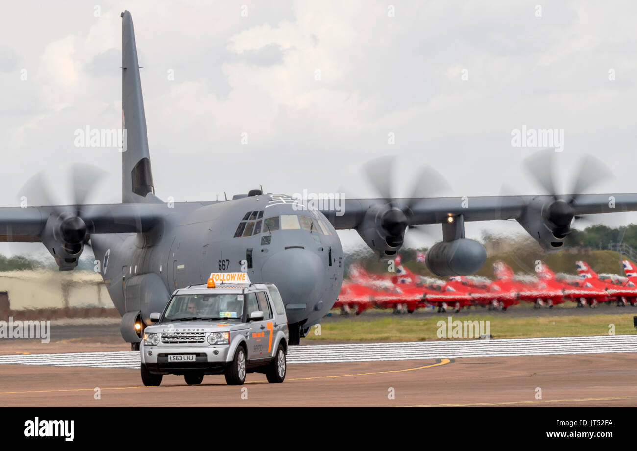 Hercules C-130J, Israeli Air Force, 667, al Royal International Air Tattoo Foto Stock