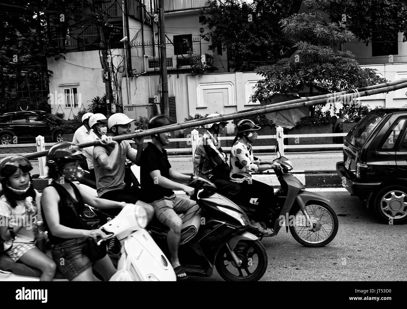 Ciclomotore Hanoi Foto Stock