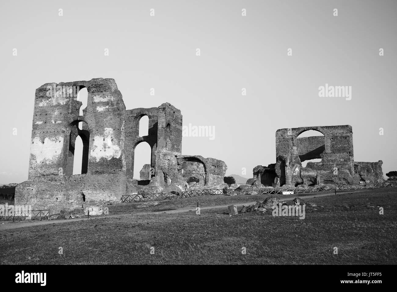 Famosa Villa dei Quintili, sito archeologico di Roma. Villa Romana della prima metà del II secolo. Foto Stock
