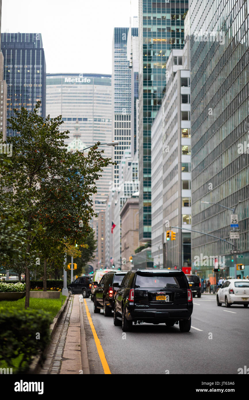 NEW YORK, Stati Uniti d'America - 13 ottobre 2016. Vista del Metlife Building in Park Avenue, New York City. Foto Stock