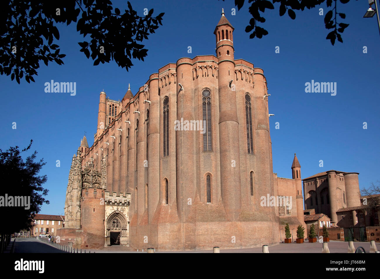 Albi (sud-ovest della Francia): Cattedrale di Albi, cattedrale in mattoni designato un Sito Patrimonio Mondiale dell'UNESCO insieme con la città episcopale. Buildi cattolica Foto Stock