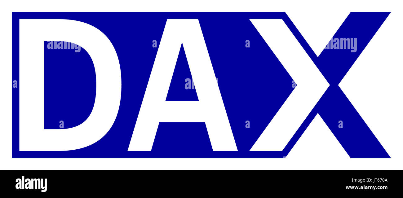 Il logo di Dax Dax 30 prezzo di stock tedesco indice azionario