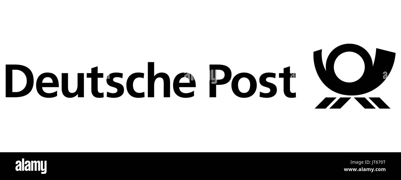 Deutsche Post, logo della società DAX 30 aziende Foto Stock