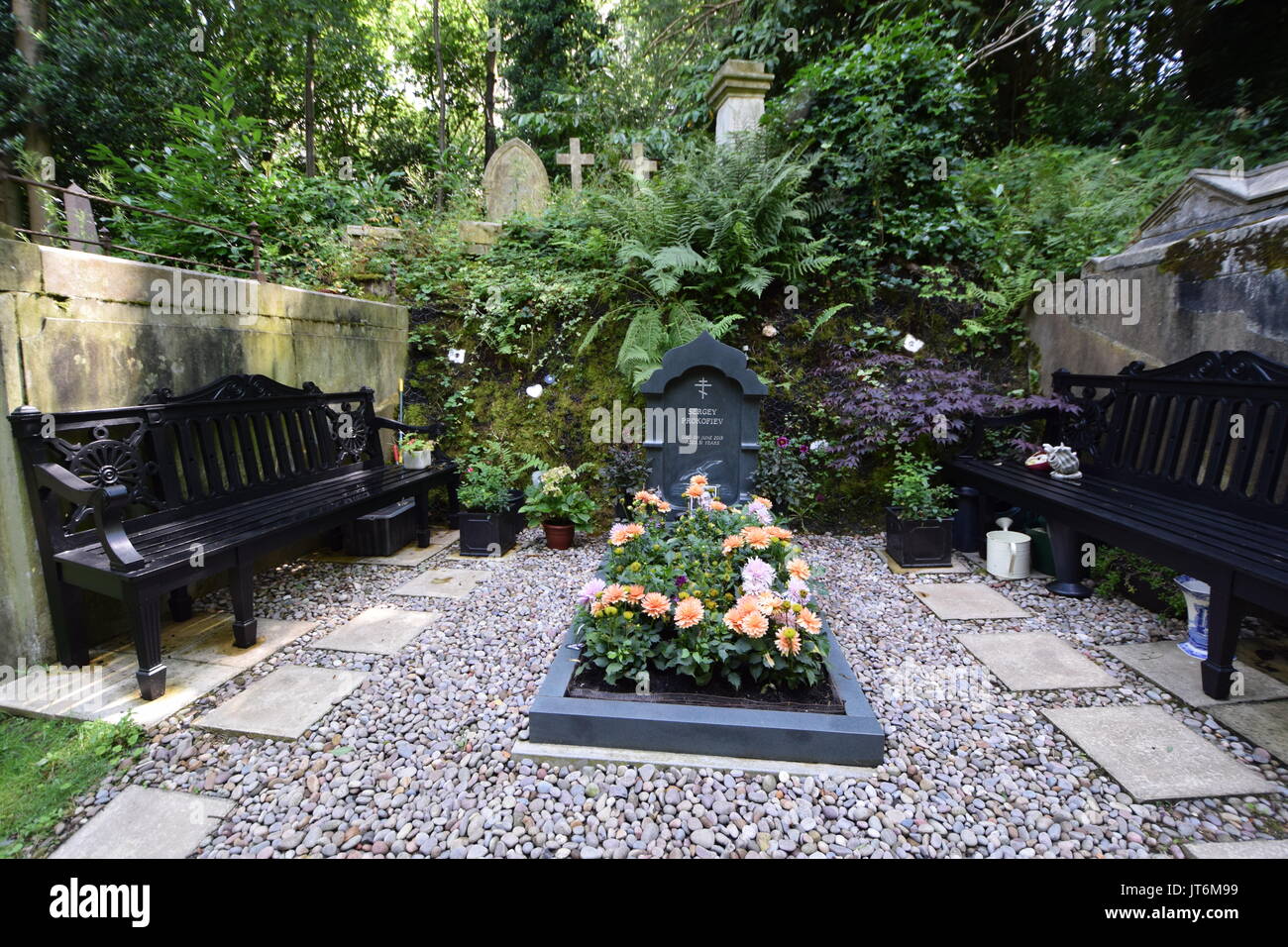 Il cimitero di Highgate West 2017 Foto Stock