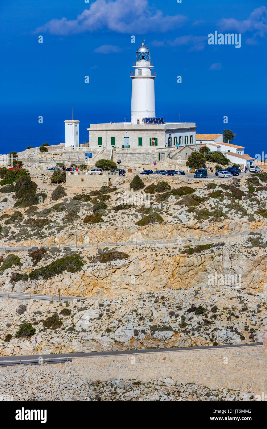 Formentor Faro di Cap de Formentor, Maiorca, isole Baleari, Spagna Foto Stock