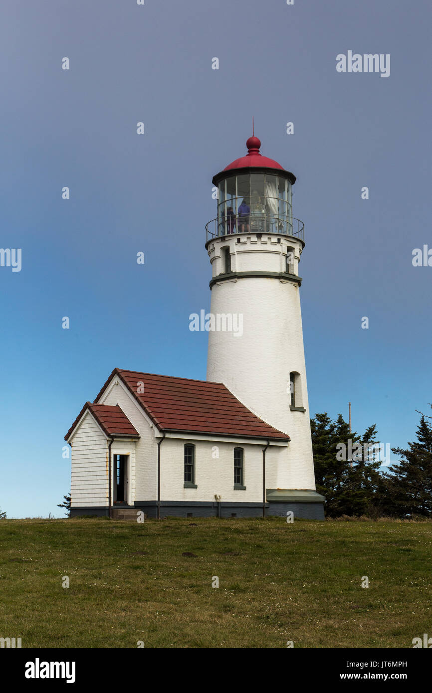 Cape Blanco faro Foto Stock