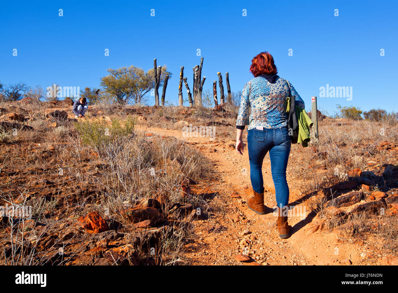 La flora e la Fauna santuario Broken Hill Nuovo Galles del Sud Australia Foto Stock