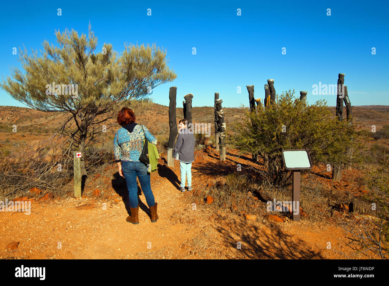 La flora e la Fauna santuario Broken Hill Nuovo Galles del Sud Australia Foto Stock