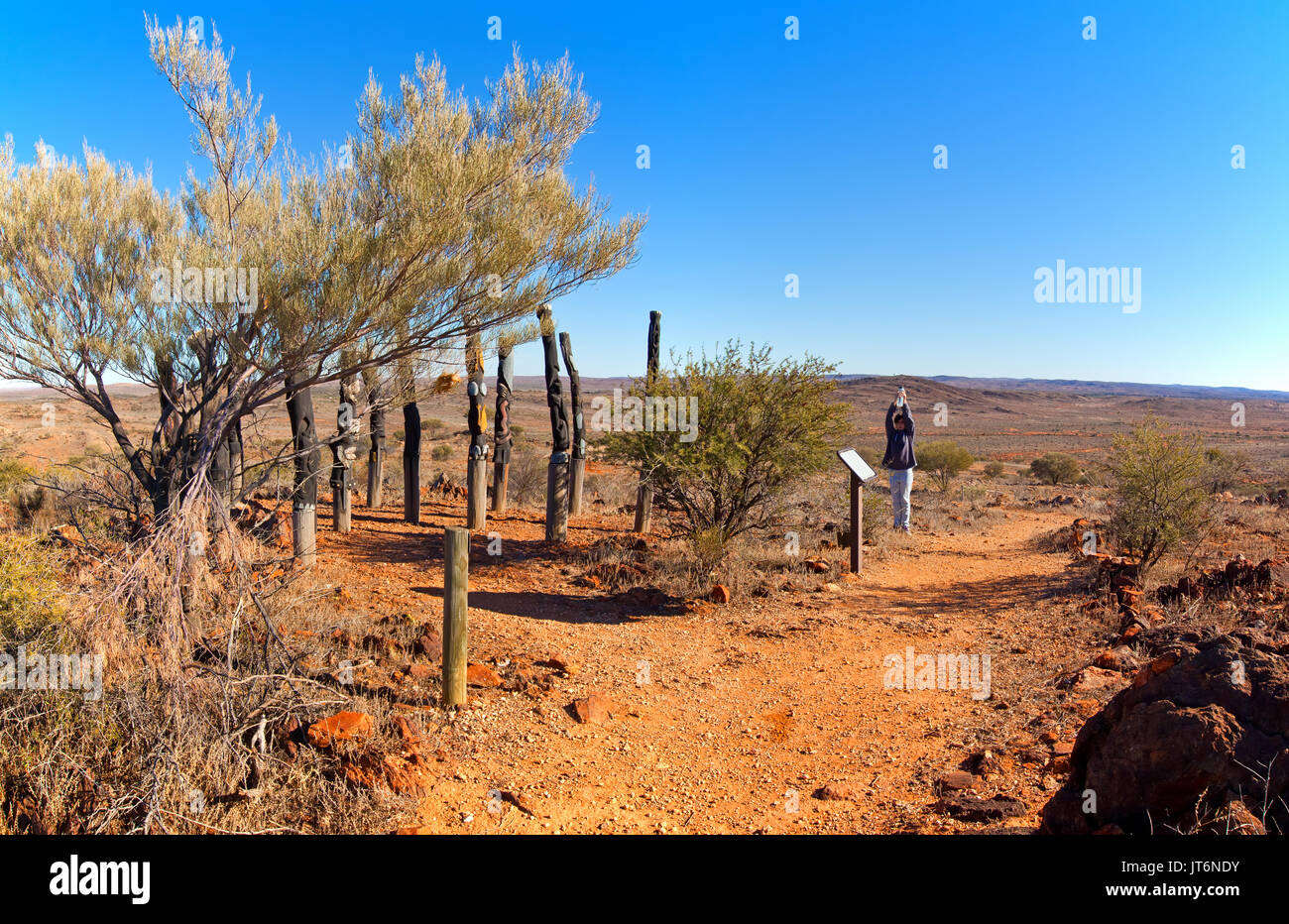 La flora e la Fauna santuario Broken Hill Nuovo Galles del Sud Australia Foto Stock