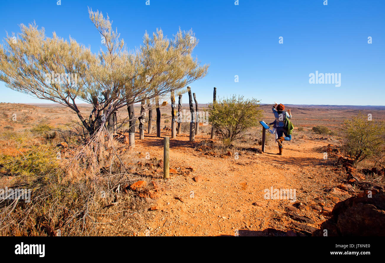 La flora e la Fauna santuario Broken Hill Nuovo Galles del Sud Australia Foto Stock