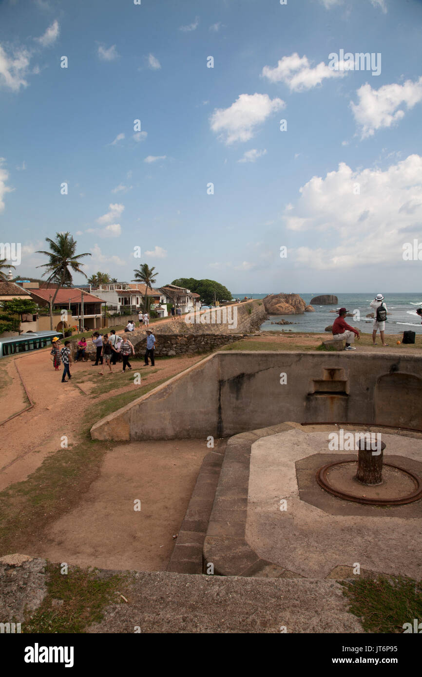 Galle fort galle della provincia meridionale dello Sri lanka Foto Stock