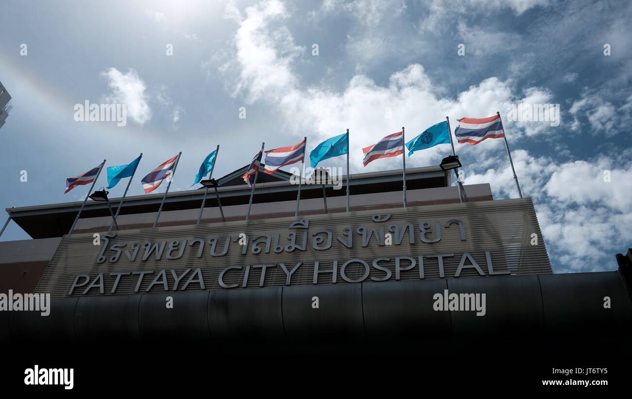 Marquee a Pattaya cliniche ospedale della città organizzazione comunitaria health care Soi Buakhao Pattaya Thailandia Foto Stock