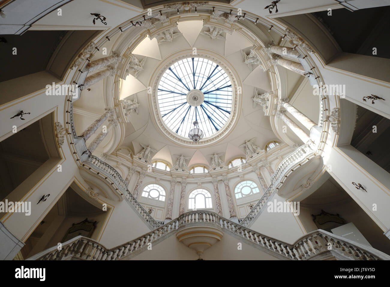 Gran Teatro de la Habana, scala con magnifica cupola,l'Avana, Cuba Foto Stock