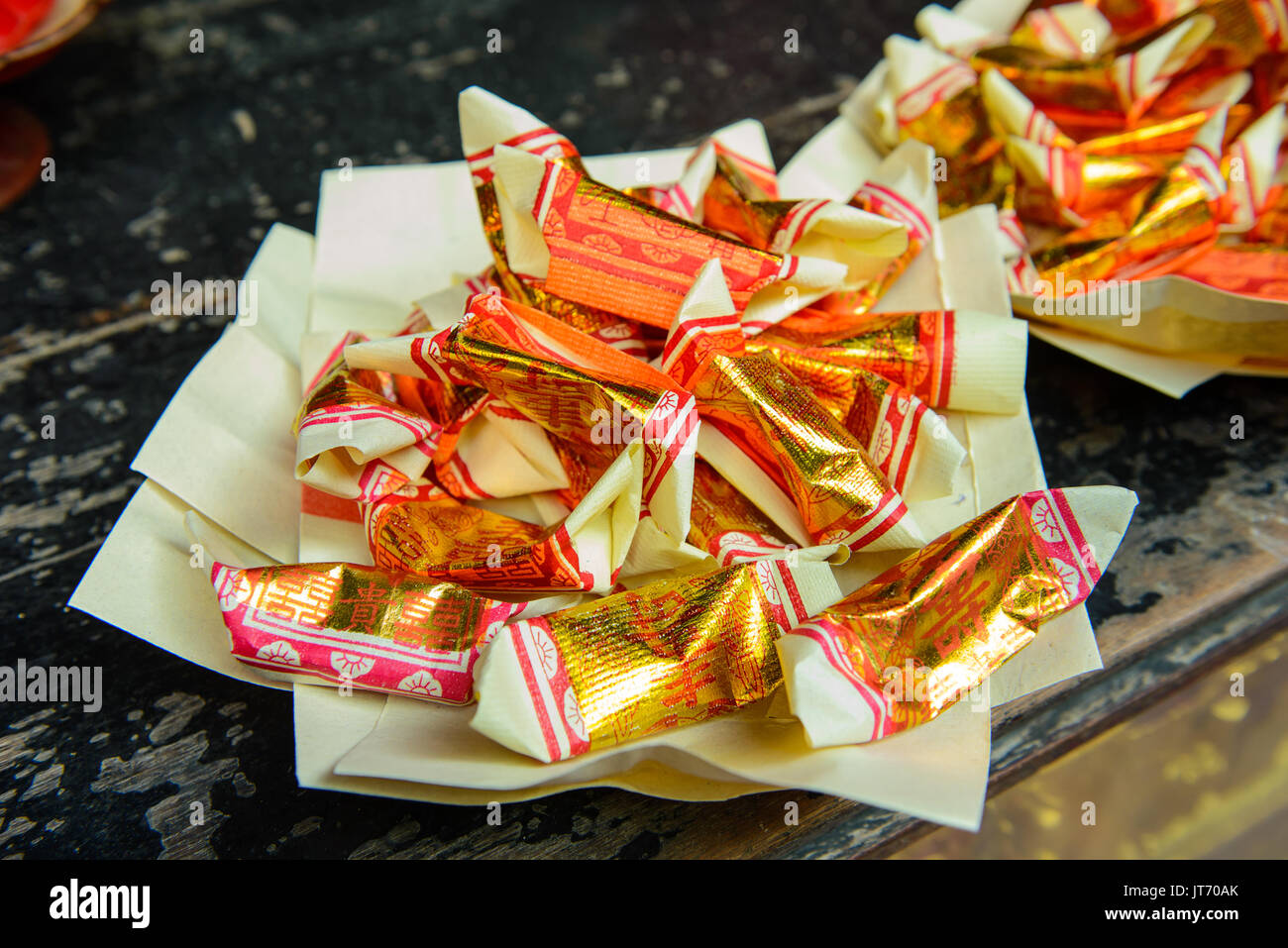 Joss paper offerto alla casa spiriti e angeli Foto Stock