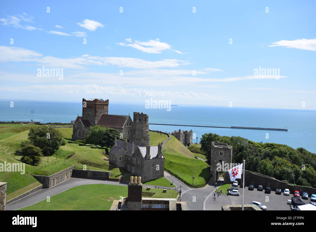 Il castello di Dover nel Kent Luglio 2017 Foto Stock