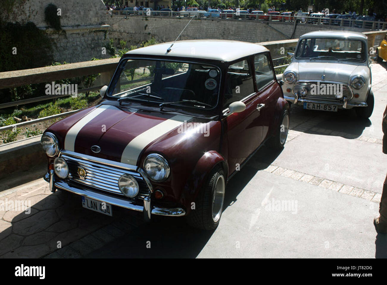 Classic Cars on-display & Racing alla 2012 malta grand prix. Foto Stock