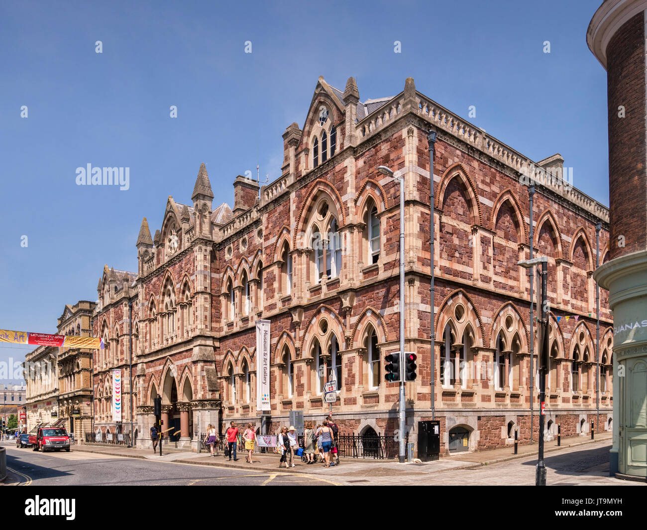 21 Giugno 2017: Exeter Devon, Inghilterra, Regno Unito - Albert Memorial Museo e Galleria d'arte, Queen Street, Exeter. Foto Stock