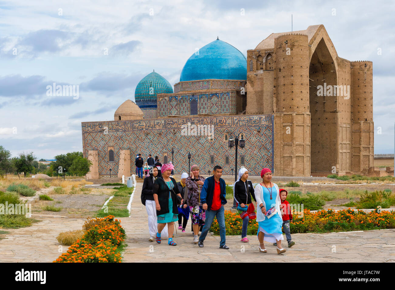 Mausoleo di Khodja Ahmet Yasawi (Khoja Ahmed Yasawi), UNESCO, Turkistan, regione meridionale, Kazakistan, Asia centrale, Asia Foto Stock