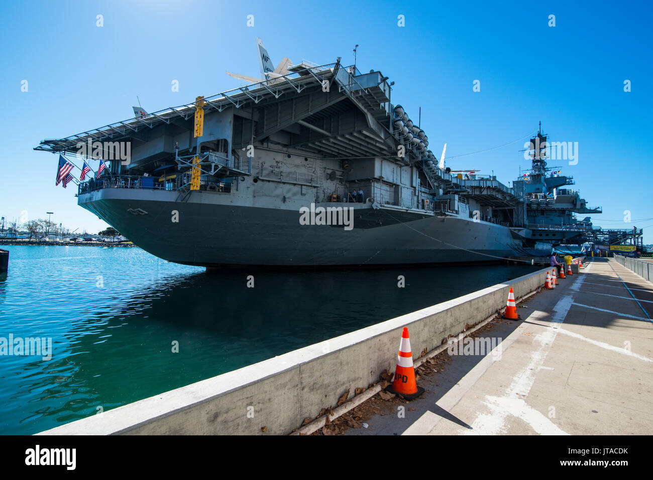 USS Midway Museum di San Diego, California, Stati Uniti d'America, America del Nord Foto Stock