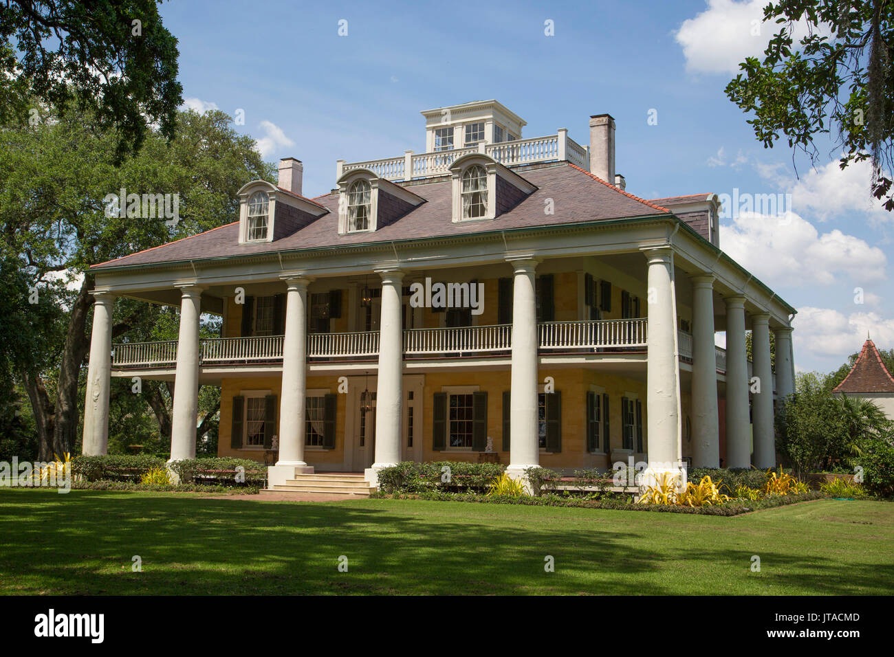 Houmas House Plantation, costruito durante il 1770s, nei pressi di Burnside, Louisiana, Stati Uniti d'America, America del Nord Foto Stock