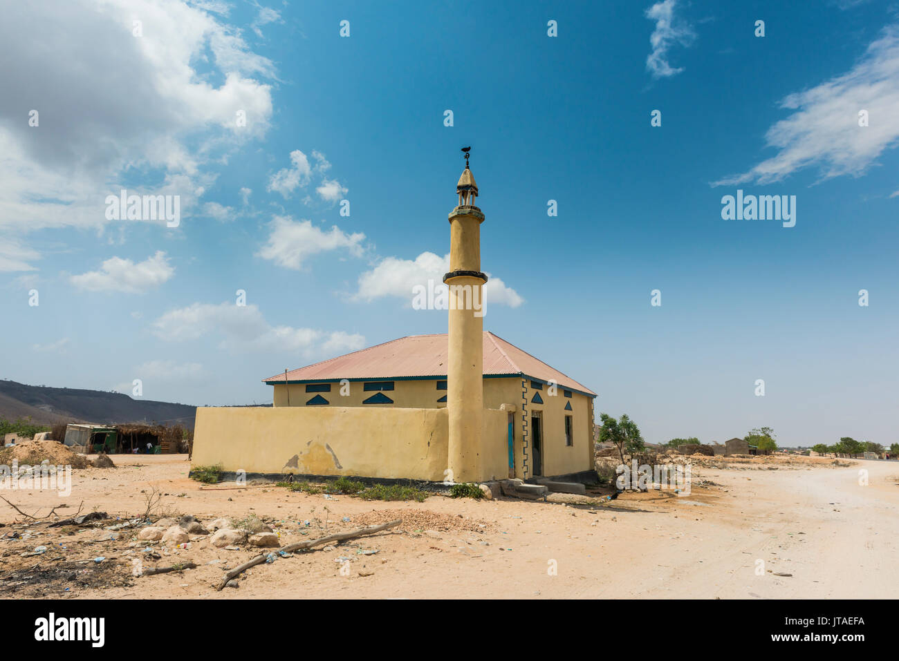 Piccola moschea di bush, il Somaliland e la Somalia, Africa Foto Stock