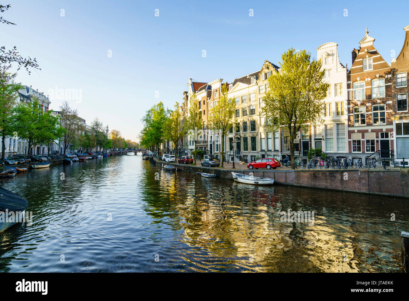 Canale Keizersgracht, Amsterdam, Paesi Bassi, Europa Foto Stock