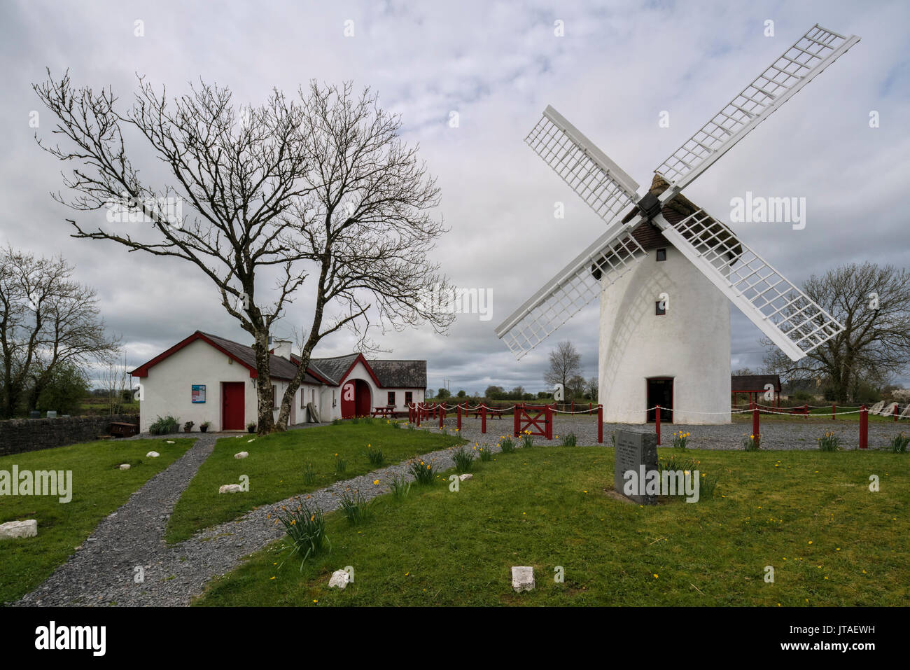 Elphin Windmill, nella contea di Roscommon, Connacht, Repubblica di Irlanda, Europa Foto Stock