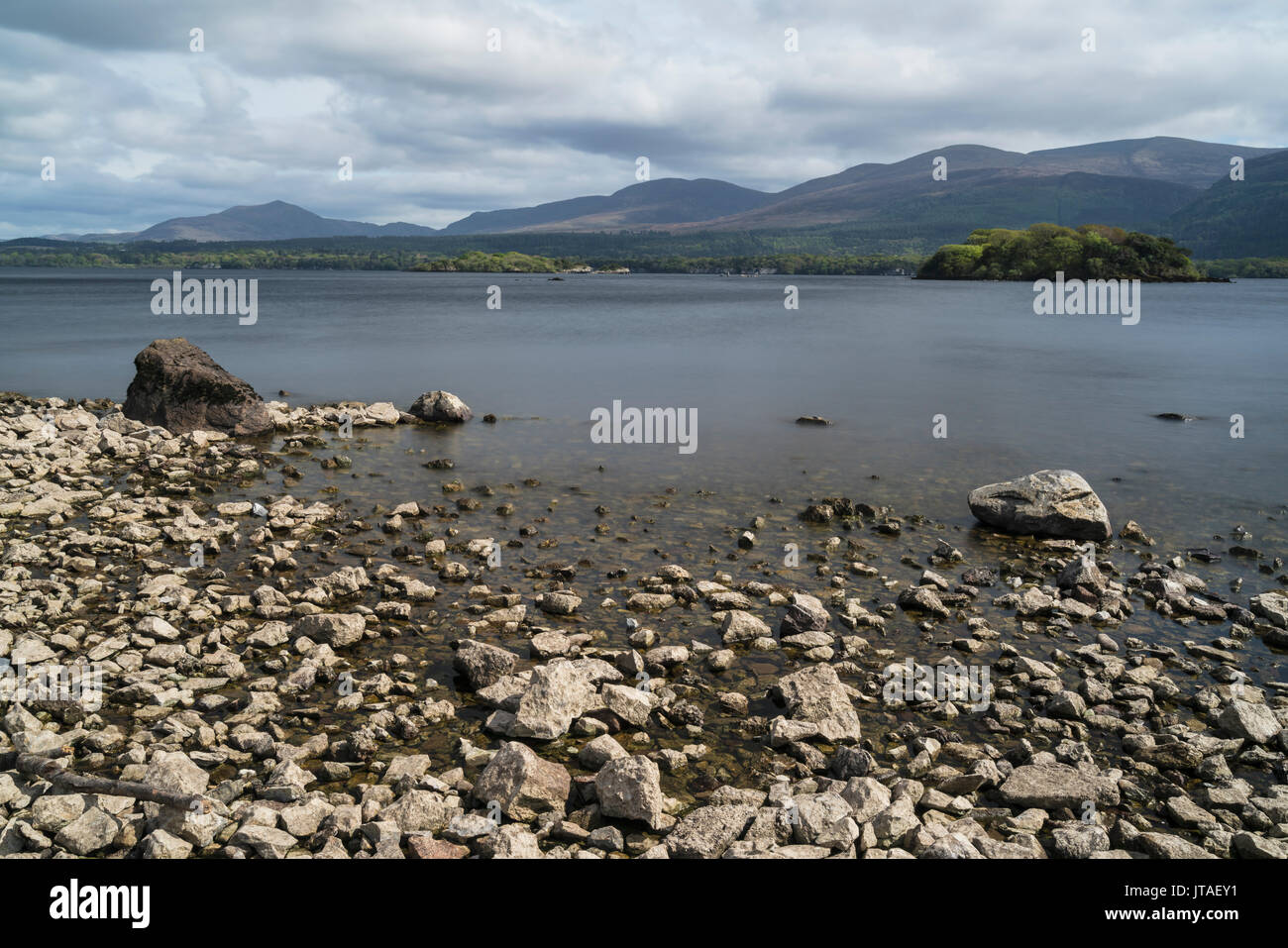 Lough Leane, Parco Nazionale di Killarney, nella contea di Kerry, Munster, Repubblica di Irlanda, Europa Foto Stock