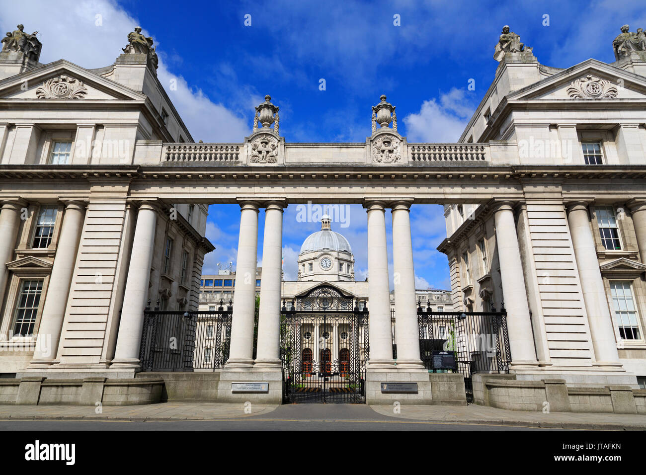Leinster House Dublin City, County Dublin, Repubblica di Irlanda, Europa Foto Stock