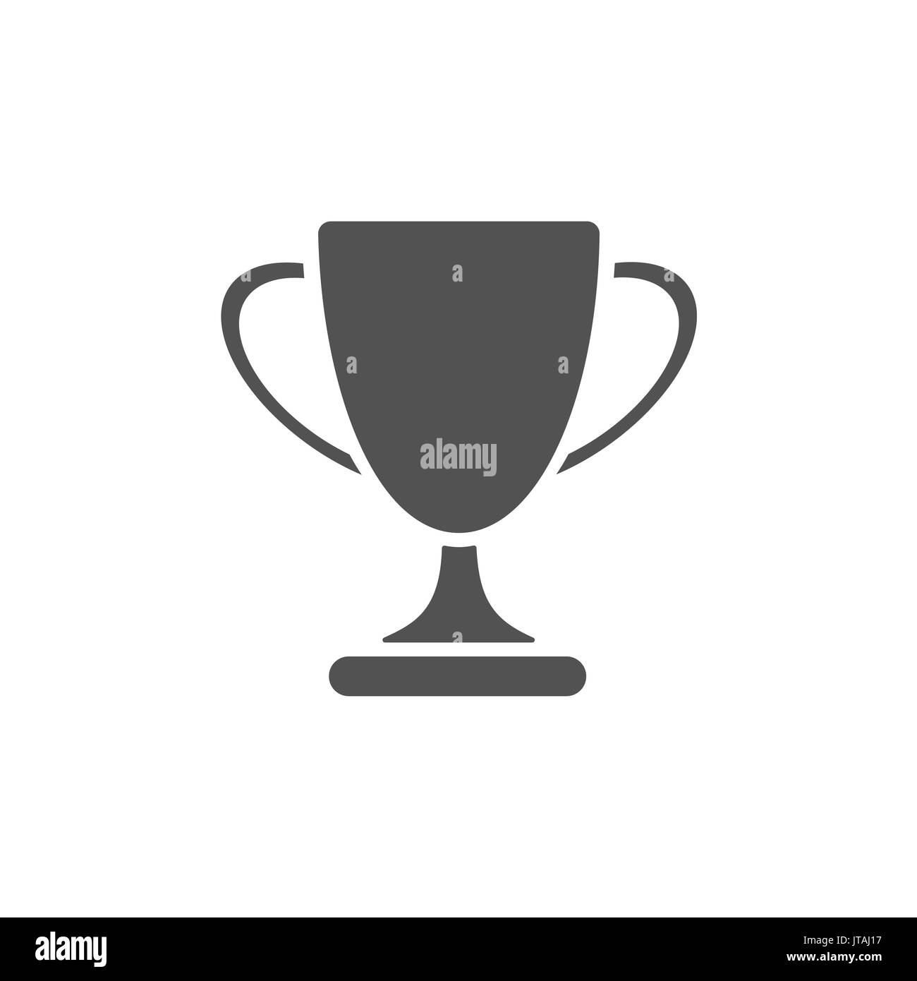 Icona del trofeo su sfondo bianco Illustrazione Vettoriale