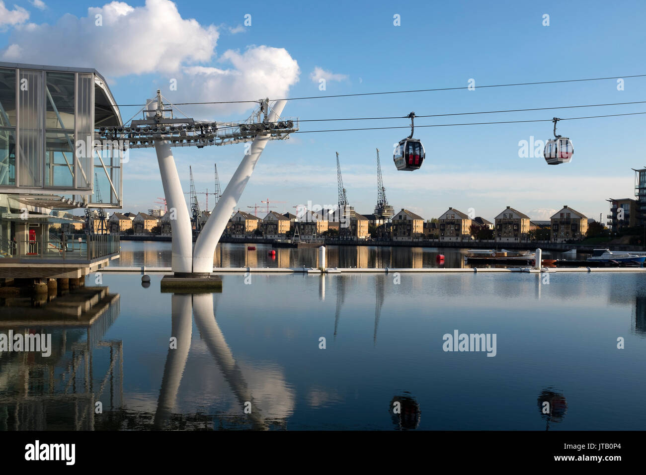 Emirates Air Line funivie, London Inghilterra England Foto Stock