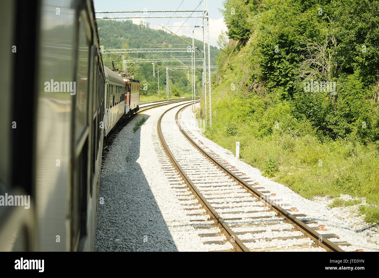 I mezzi di trasporto pubblico in Serbia-Transport public en Serbie Foto Stock