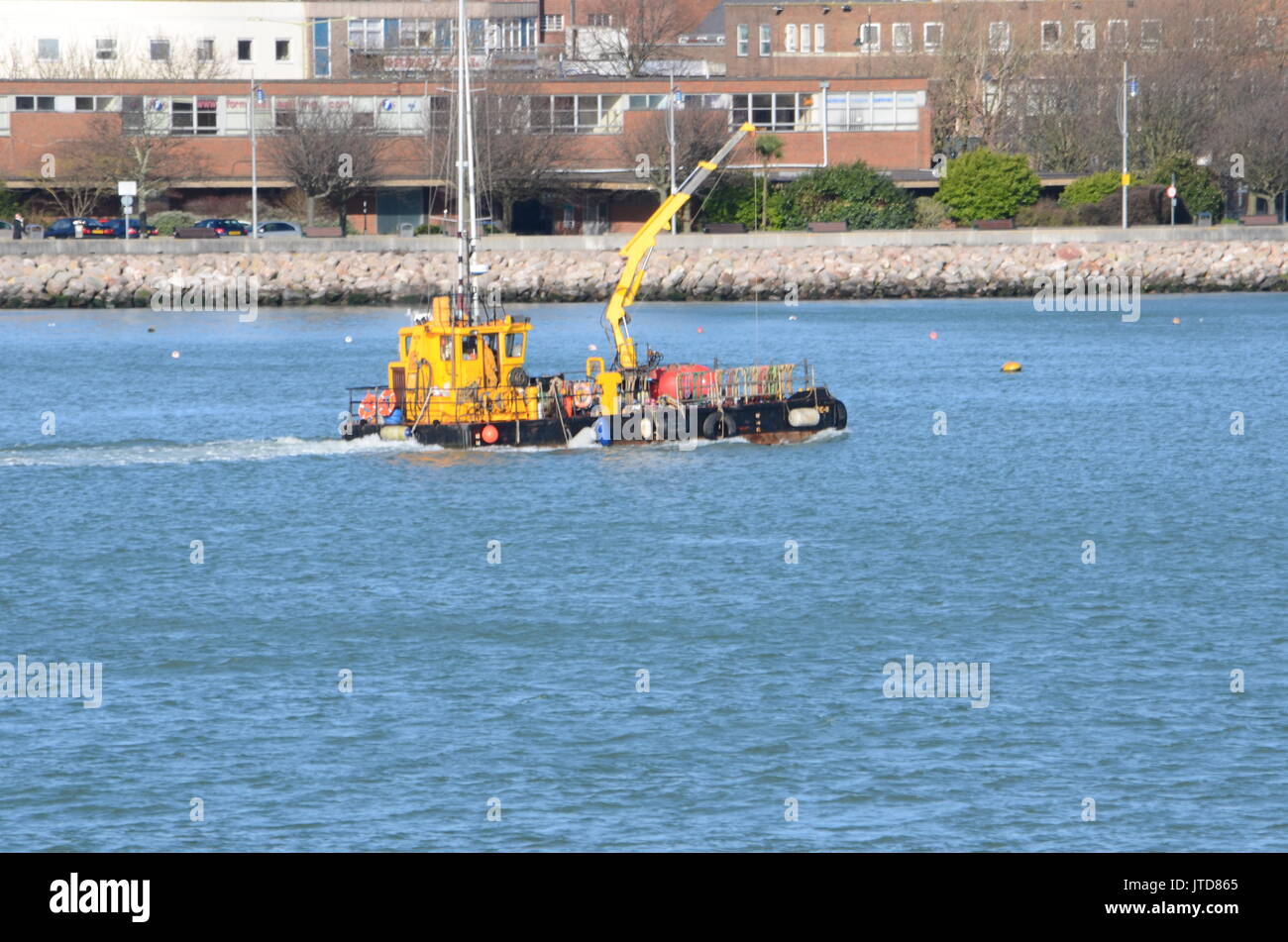 Portsmouth traffico fluviale, il solent Foto Stock