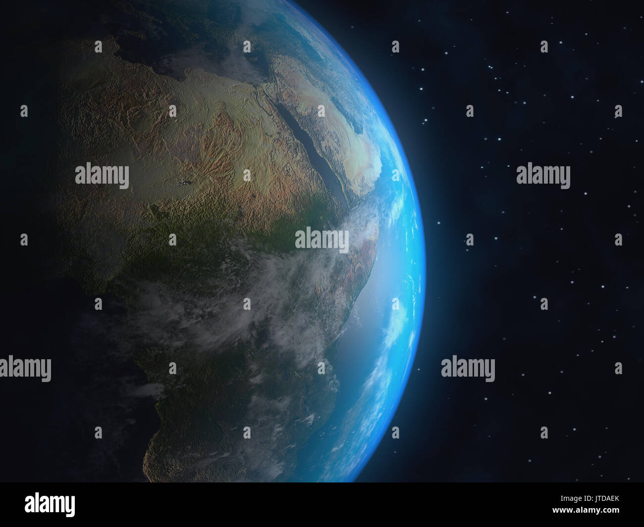 3D realistiche globo terrestre. Gli elementi di questa immagine fornita dalla NASA Foto Stock