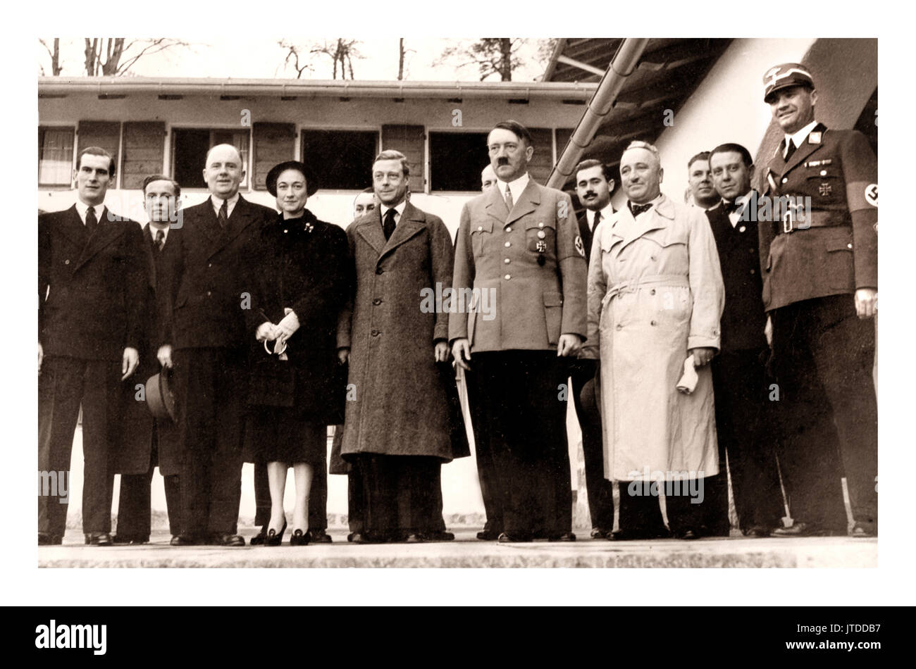 IL DUCA HITLER e LA DUCHESSA WINDSOR il duca e la duchessa di Windsor, che visse Adolf Hitler il 22 ottobre 1937, al Berghof, Berchtesgaden Obersalzberg Germania Foto Stock