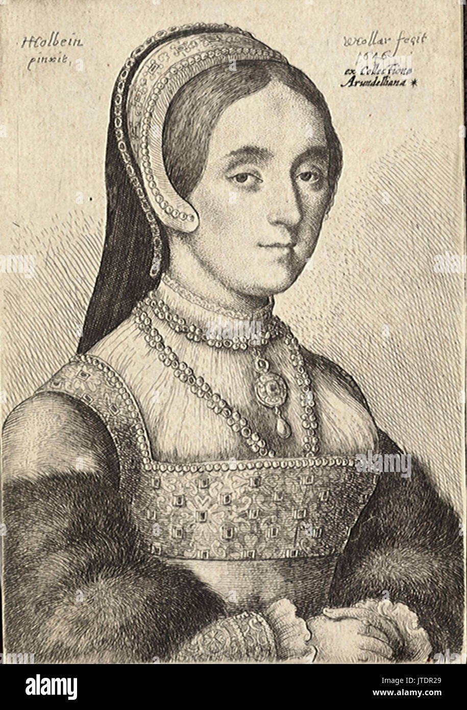 Venceslao Hollar Catherine Howard (.) (stato 2) Foto Stock