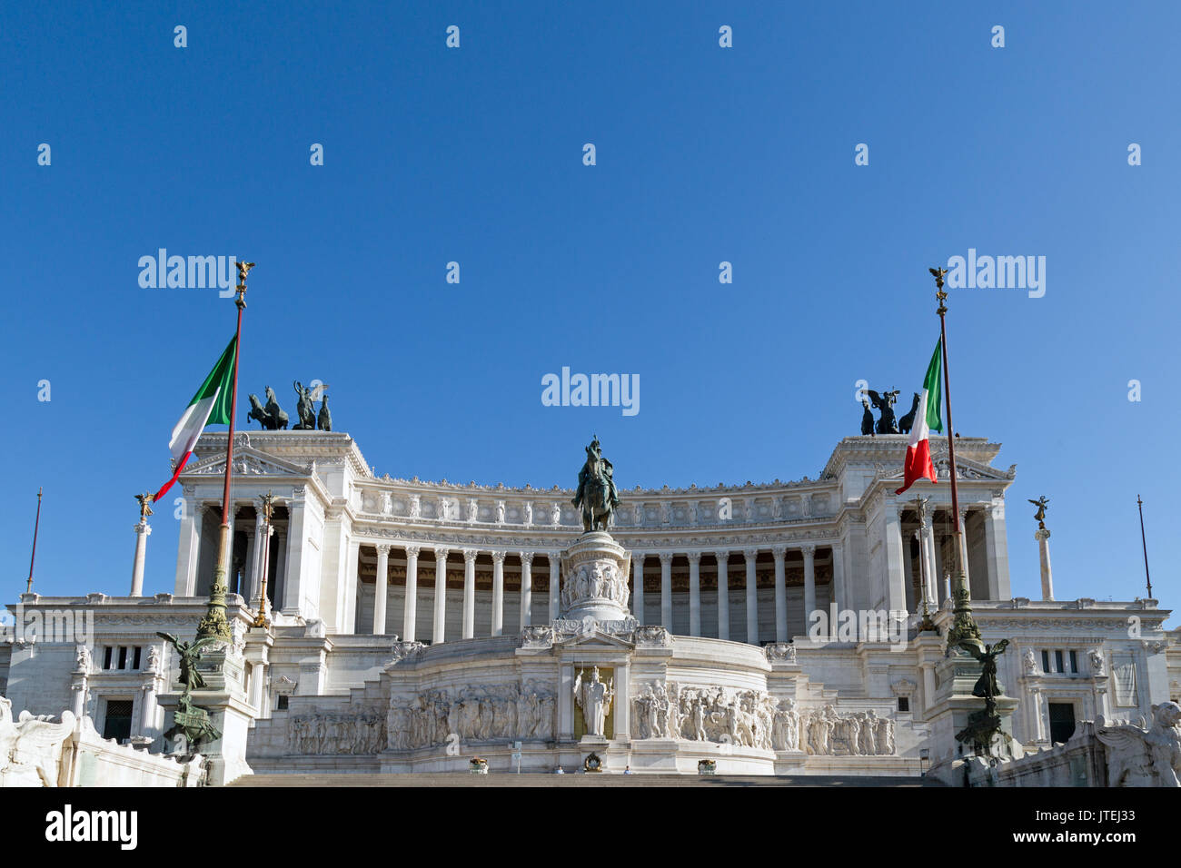 Il vittoriano o il monumento nazionale a Vittorio Emanuele II in roma, Italia. Foto Stock