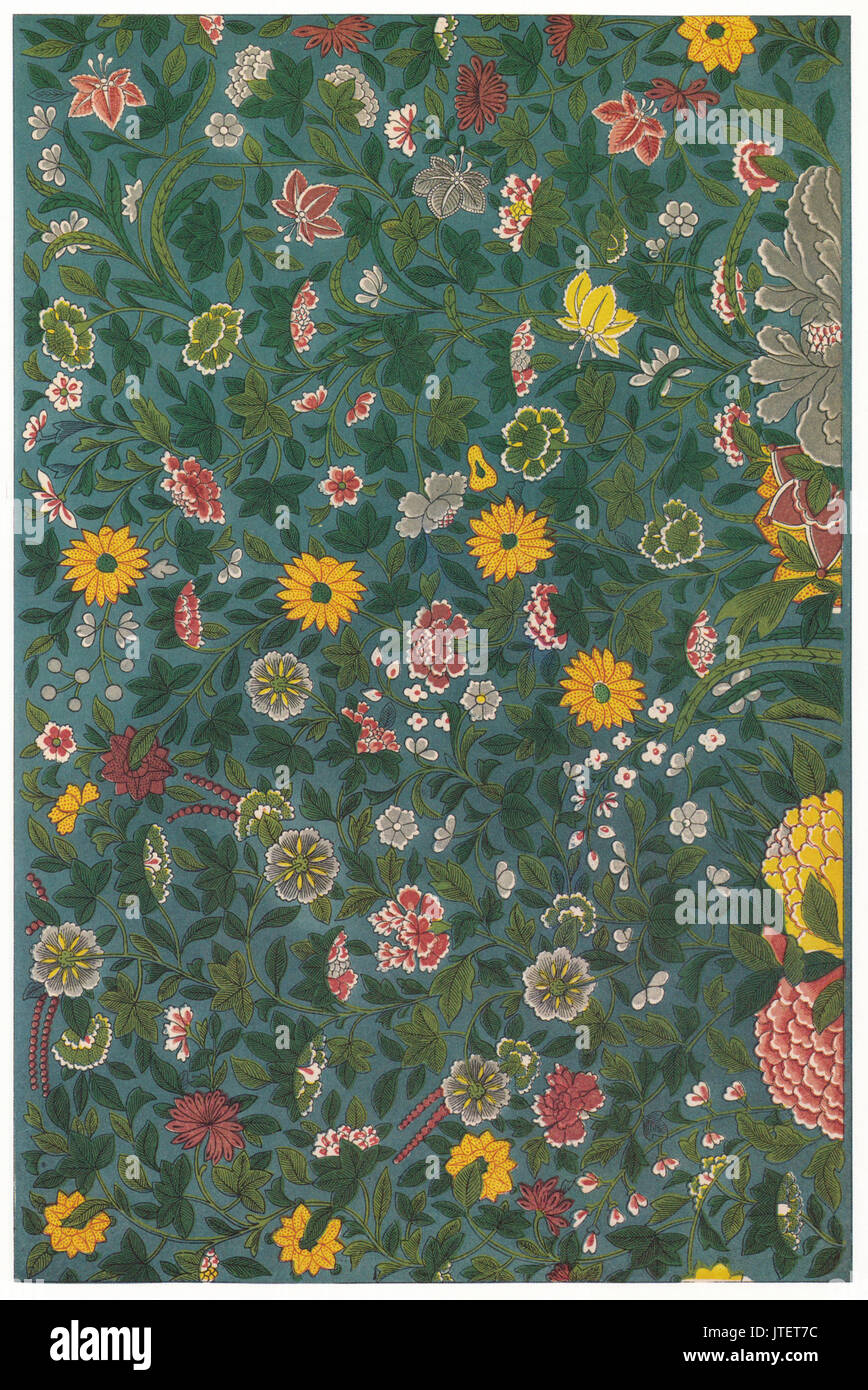Owen Jones esempi di ornamento cinese 1867 piastra 078 300ppi Foto Stock