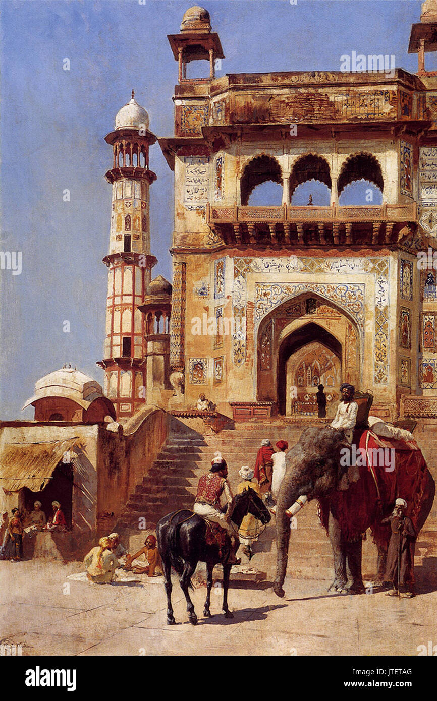 Settimane Edwin prima di una Moschea 1883 Foto Stock