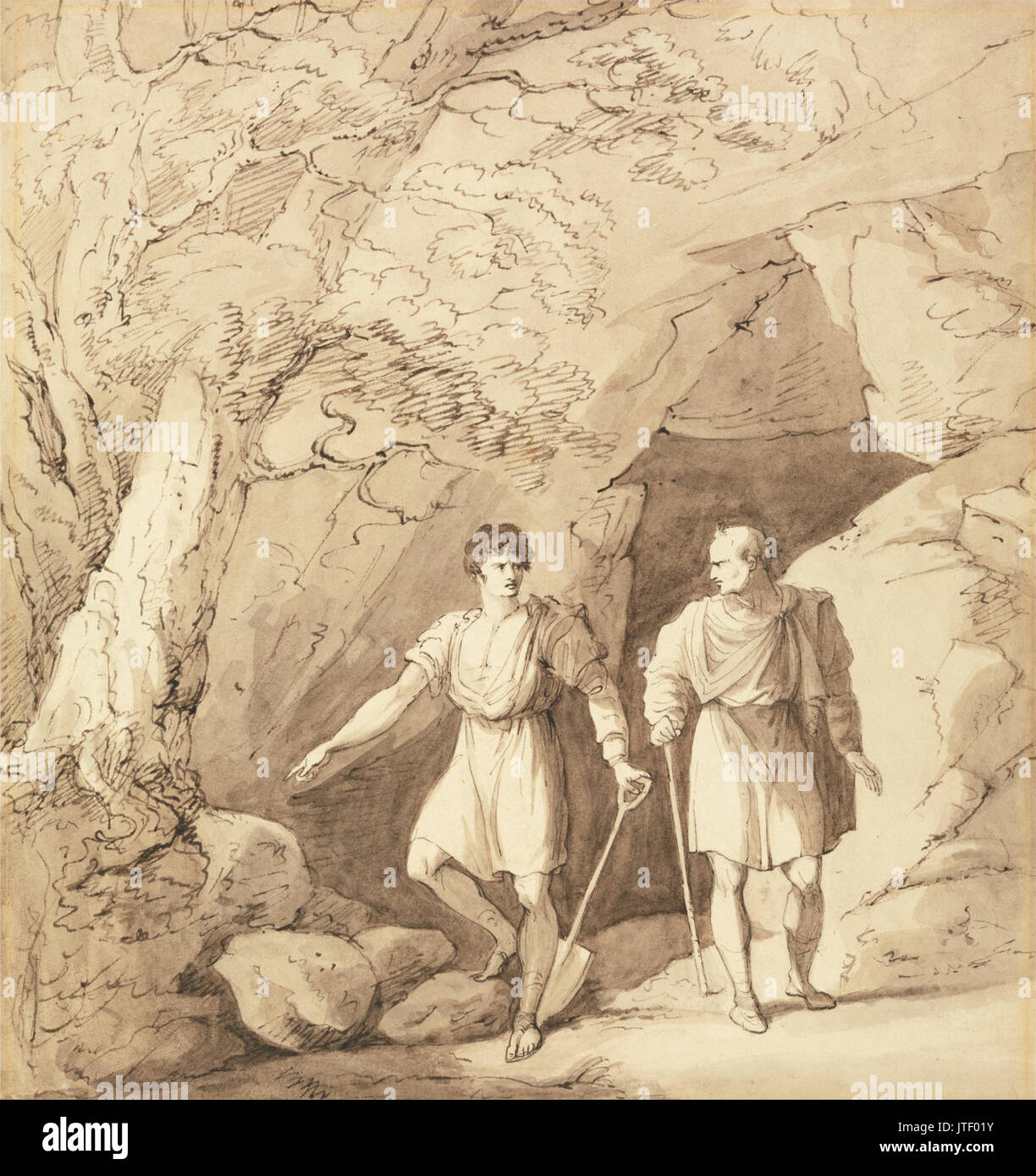 Richard Westall Alcibiades e Timon Foto Stock