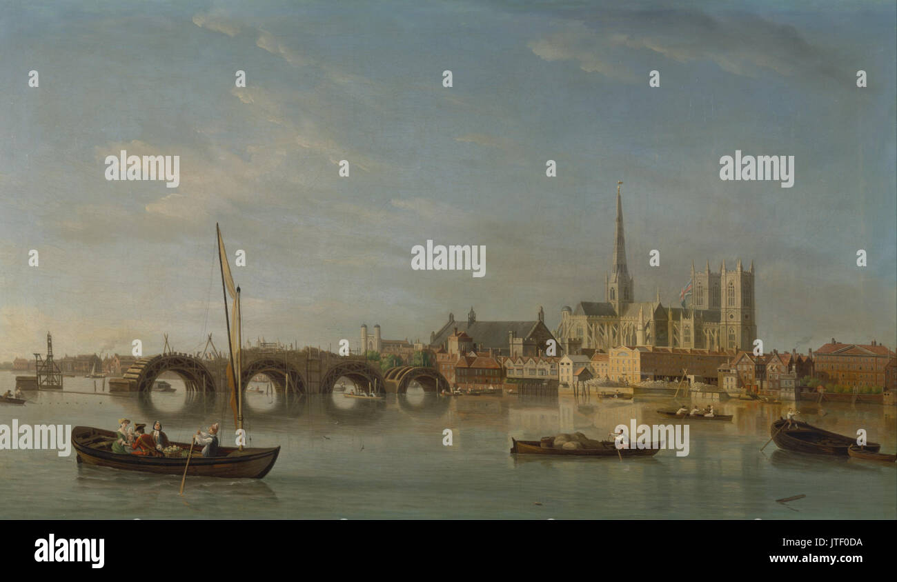 Samuel Scott Il Palazzo di Westminster Bridge Foto Stock