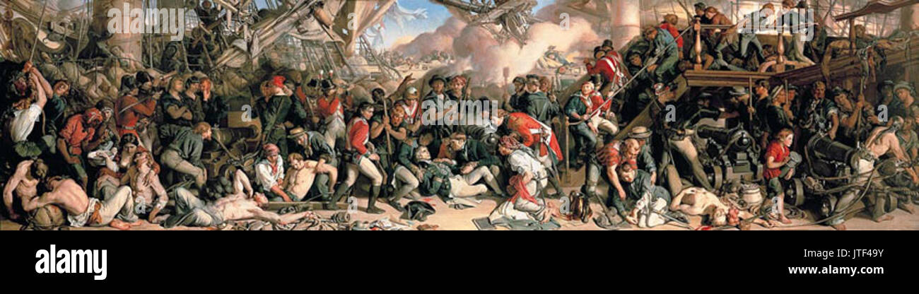 La morte di Nelson Maclise Foto Stock