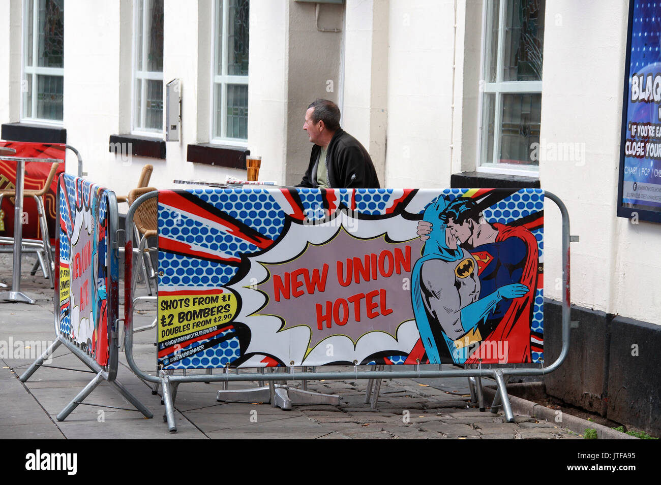 Nuova Unione albergo sul Canal Street in Manchester Gay Village Foto Stock
