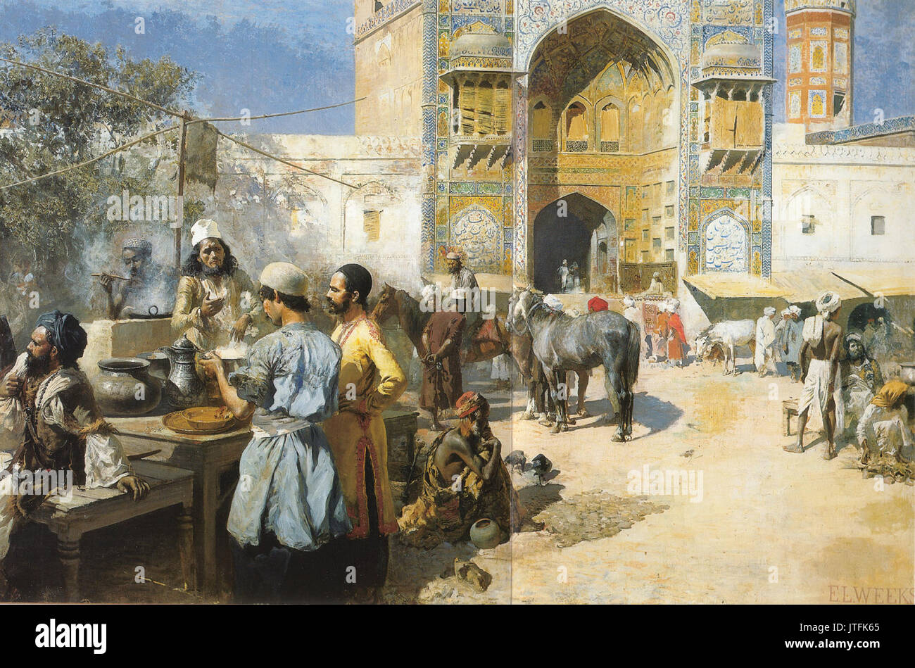 Settimane Edwin Signore un ristorante all'aperto a Lahore Foto Stock