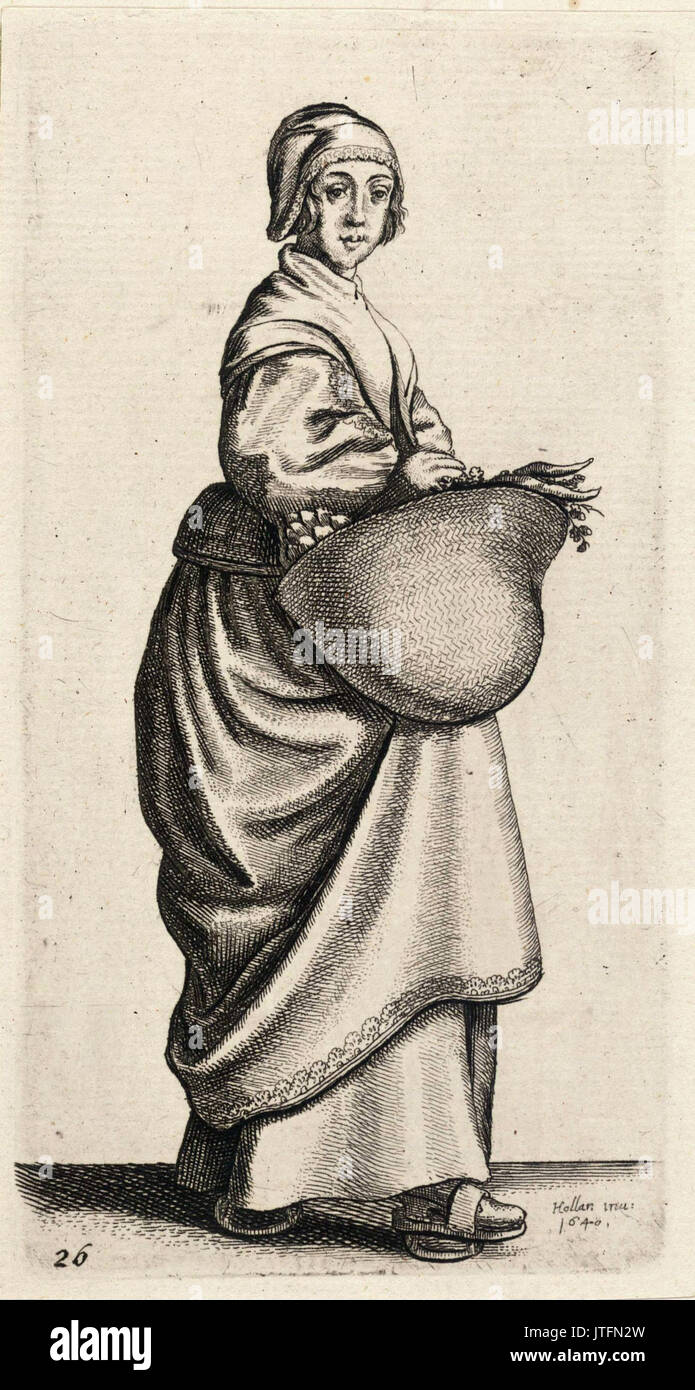 Venceslao Hollar la cucina domestica (stato 2) Foto Stock